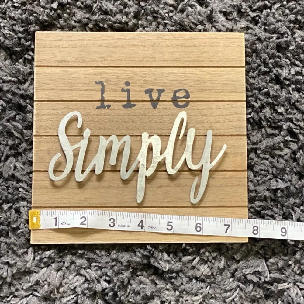 2 Piece Live Simply Wall Hanger Home Decor